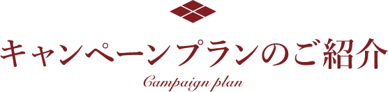 キャンペーンプランのご紹介