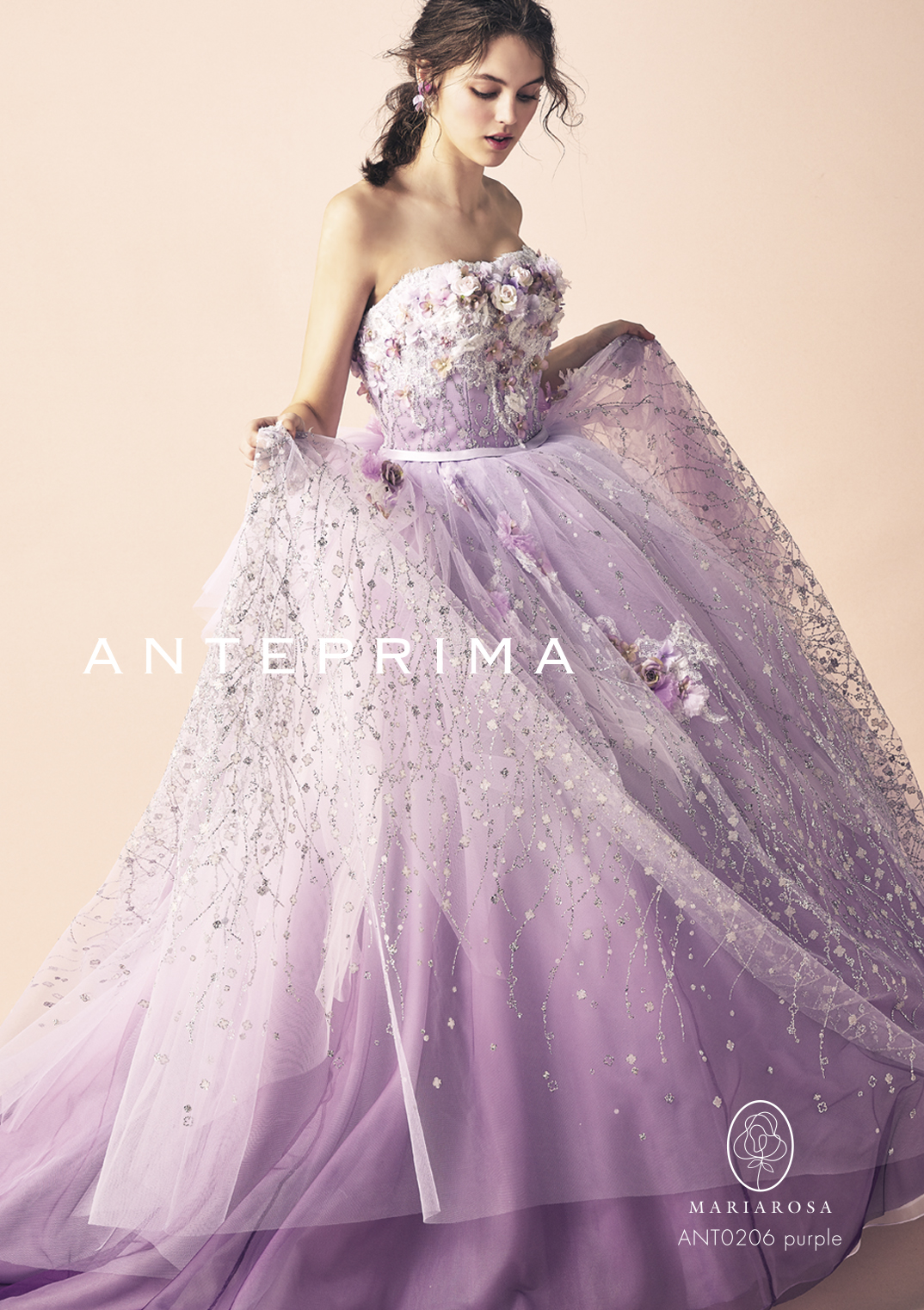 カラードレス 取り寄せ商品【ＡＮＴＥＰＲＩＭＡ】ＡＮＴ0206 purple