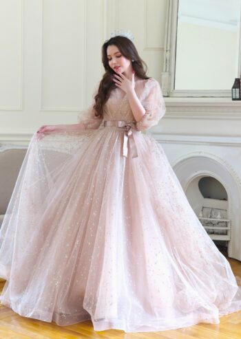 【KIYOKO HATA】CD0573 KH-0035　Gold星座ドレス　